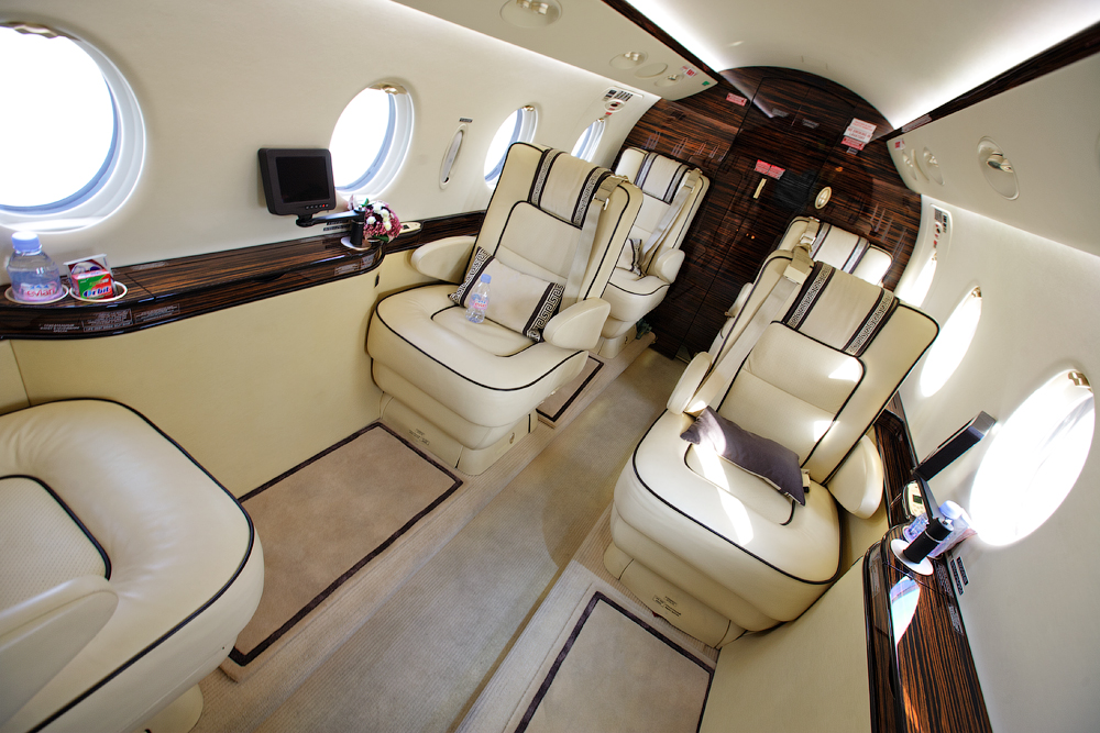 Интерьер самолета Gulfstream